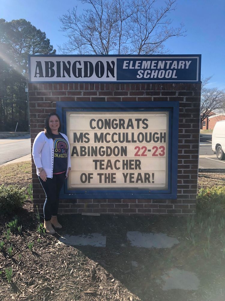 Ms. McCullough named 22-23 Teacher of the Year