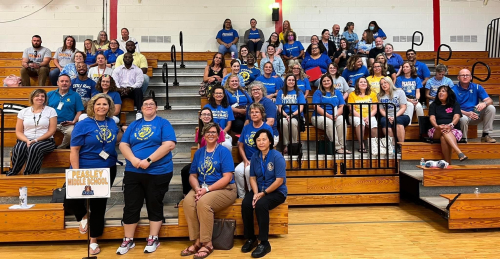 Peasley Teachers at GCPS Convocation