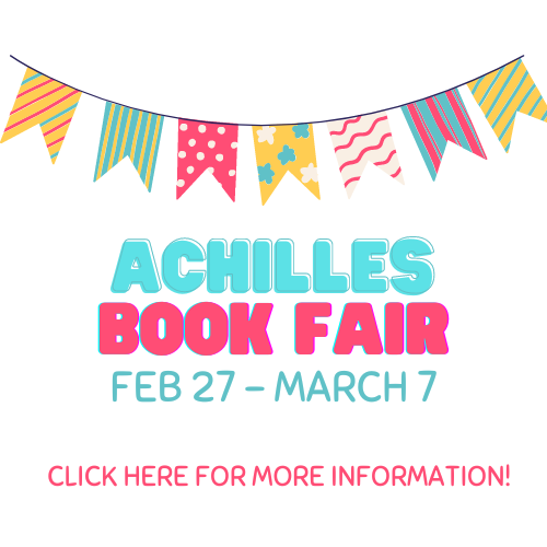 Banner and Achilles Book Fair Feb 27 - March 7