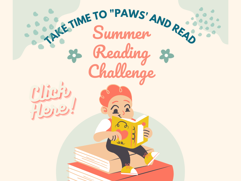 take time to paws and read - summer reading challenge