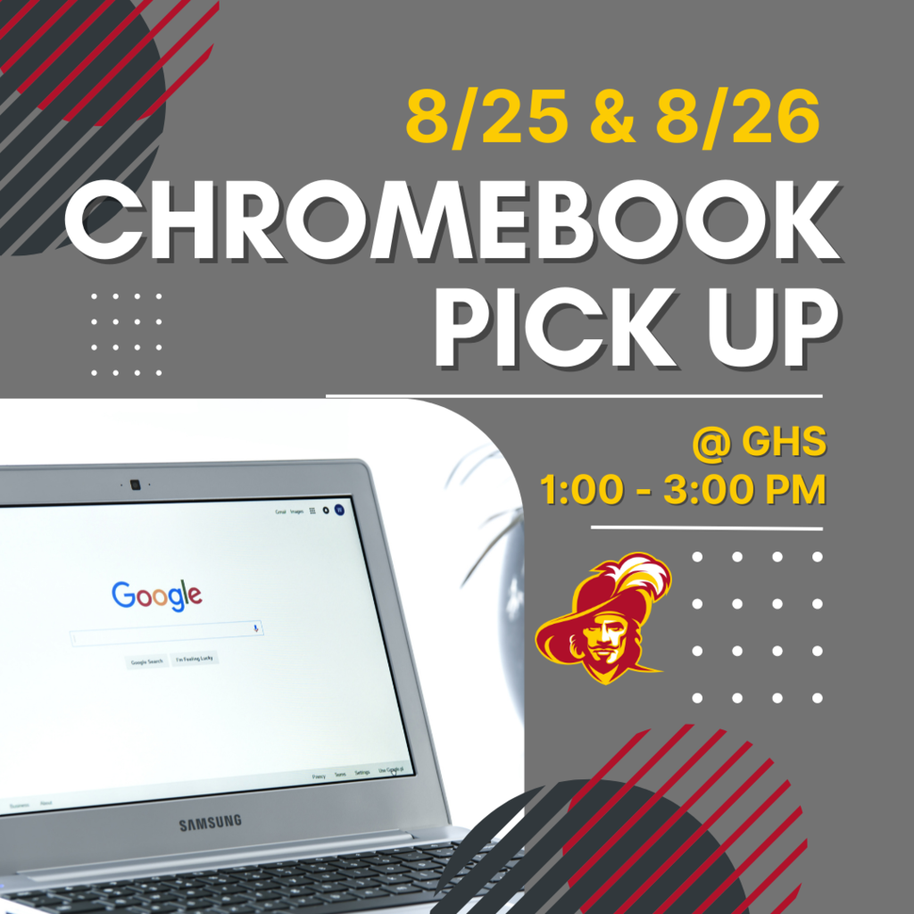 Chromebook Pick Up 8/25 and 8/26