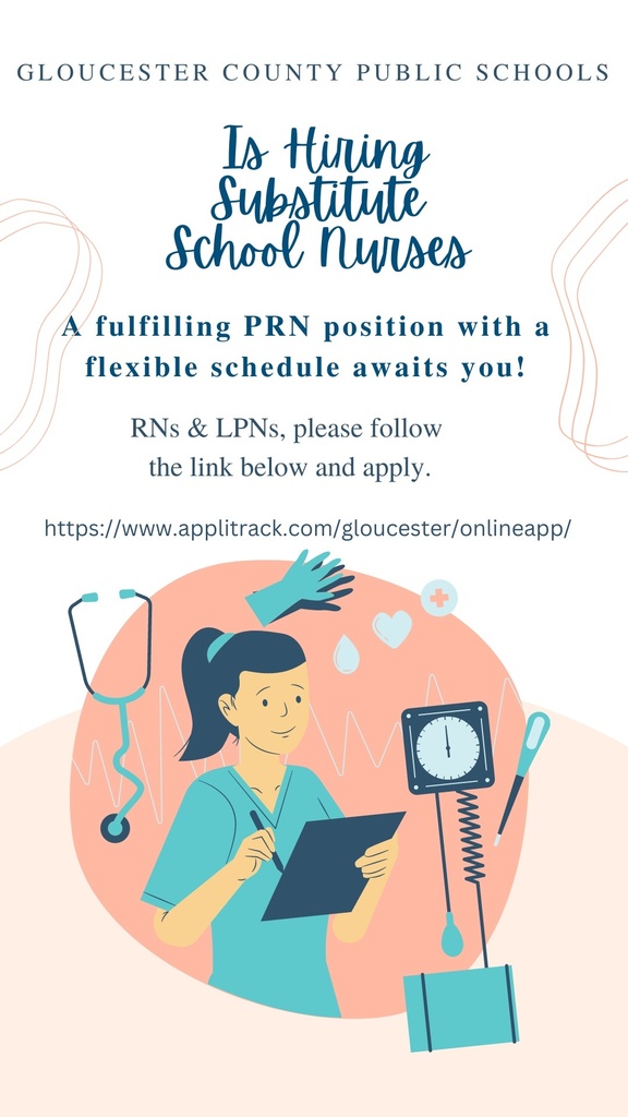 GCPS now hiring substitute nurses Nov 2022