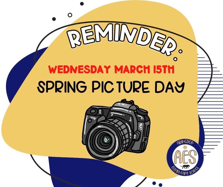 PICTURE DAY IS WEDNESDAY 3/15
